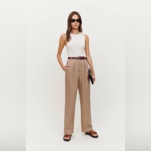 NWT Reformation Vesta Pants in khaki